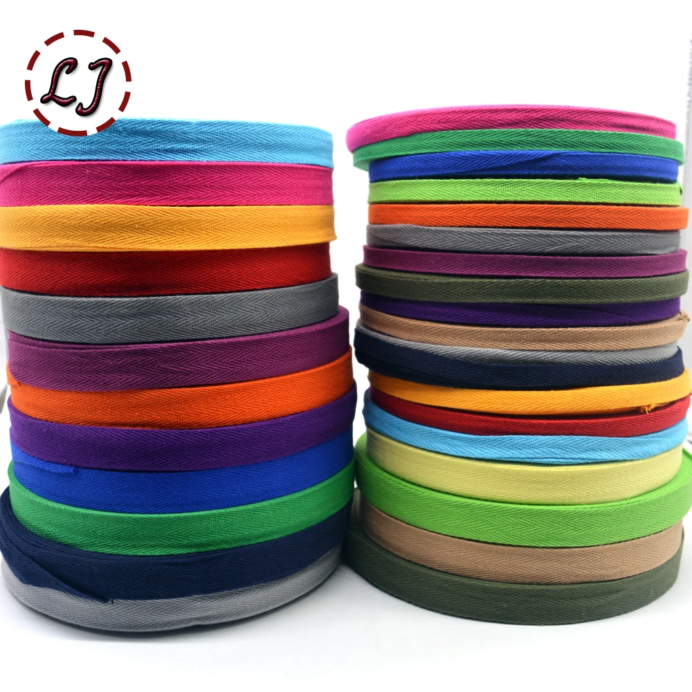 New colourful 10mm chevron 100% cotton ribbon webbing herring bonebinding tape lace trimming for packing accessories DIY