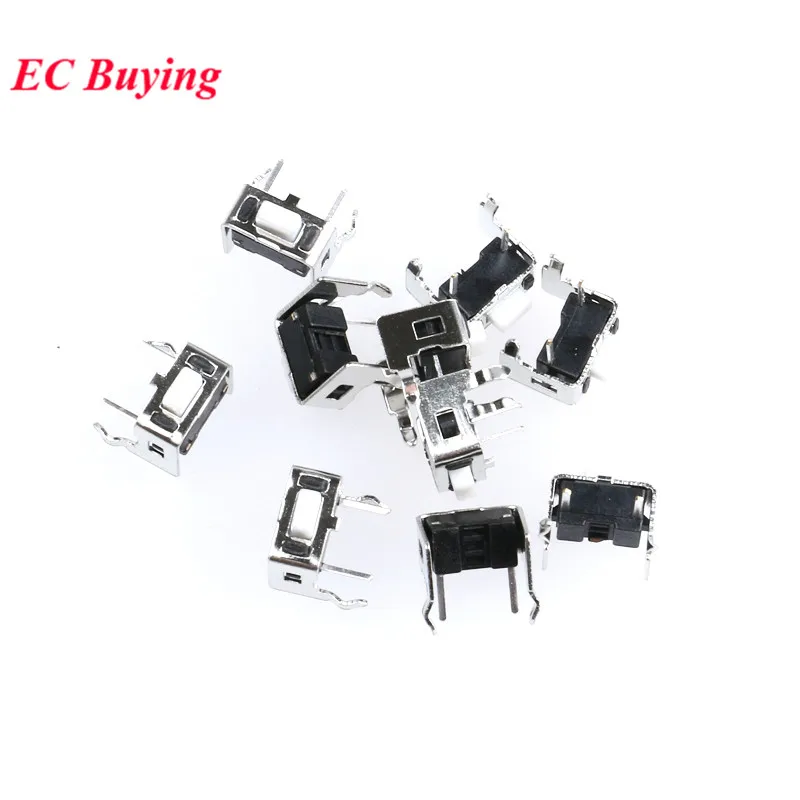 120Pcs/lot Tact Switch Push Button Micro Key Switch Direct Plug-in Self-reset DIP SMD SMT Micro Switch Kit DIY 12 Types*10PCS