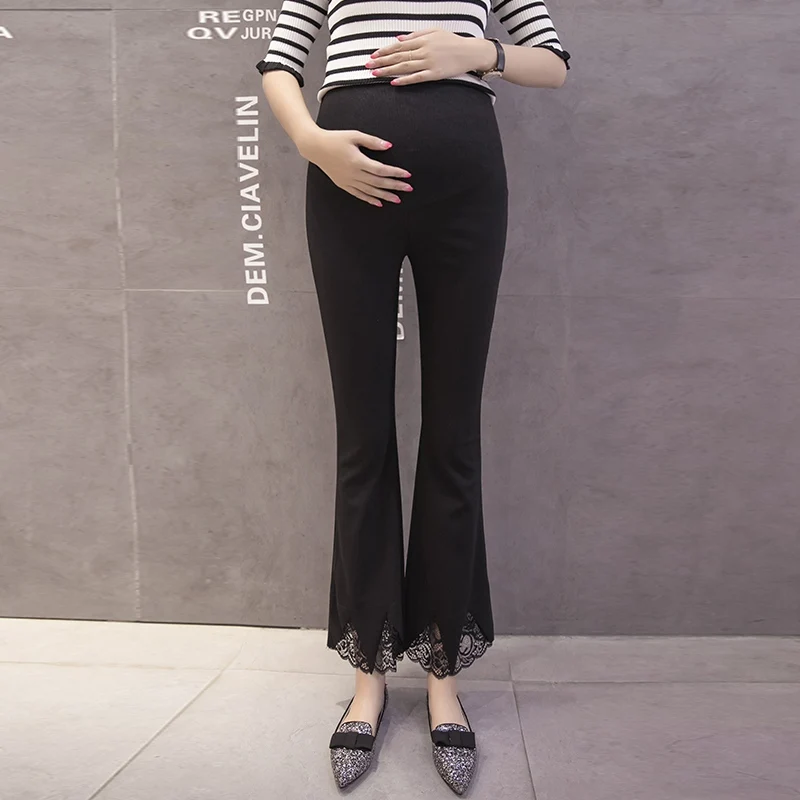 

Pregnant women pants spring and autumn new wave mother Korean version of the wild slimming maternity dress wearing nine points m