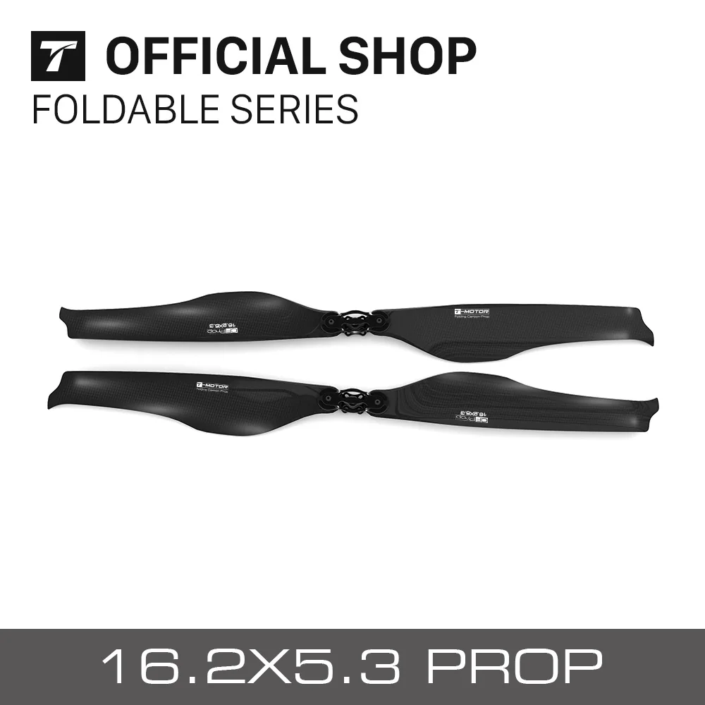 

T-motor Carbon Fiber FA16.2x5.3-2PCS/PAIR Folding Propeller For Helicopter Rotors