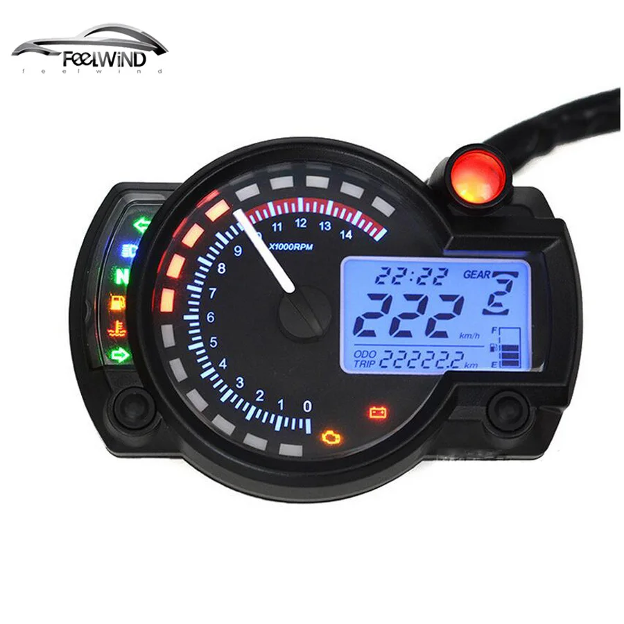 

NEW 15000rpm modern KOSO RX2N similar LCD digital Motorcycle odometer speedometer adjustable MAX 299KM/H