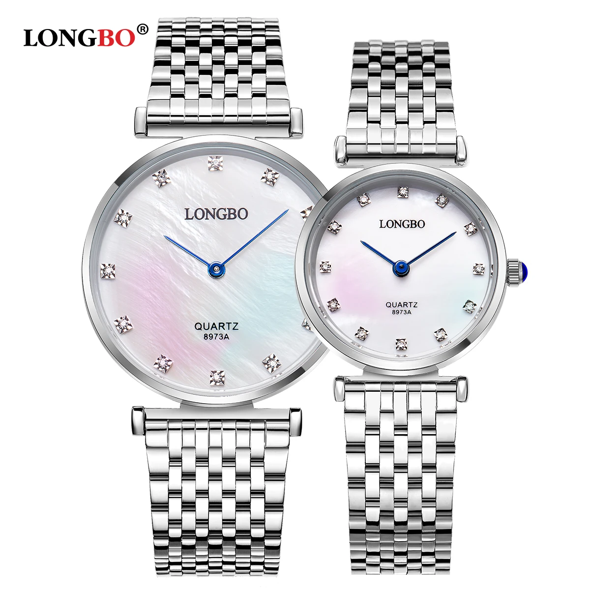 LONGBO-reloj analógico de cuarzo para hombre y mujer, cronógrafo de pulsera clásico para parejas, amantes de estilo de negocios, a la moda