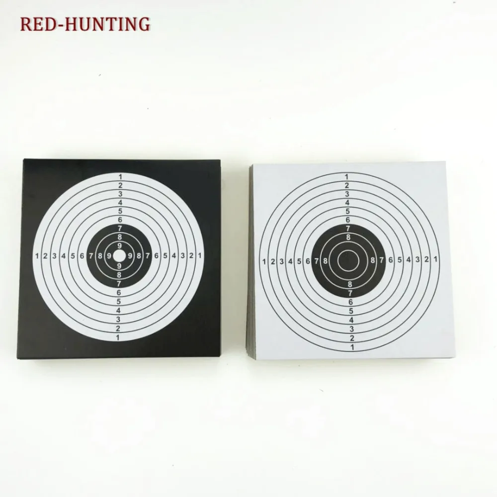 New 100pcs Target Papers 14x14 Tactical Vertical Square Target Airsoft Gun Slingshot Bullet for Hunting Shooting