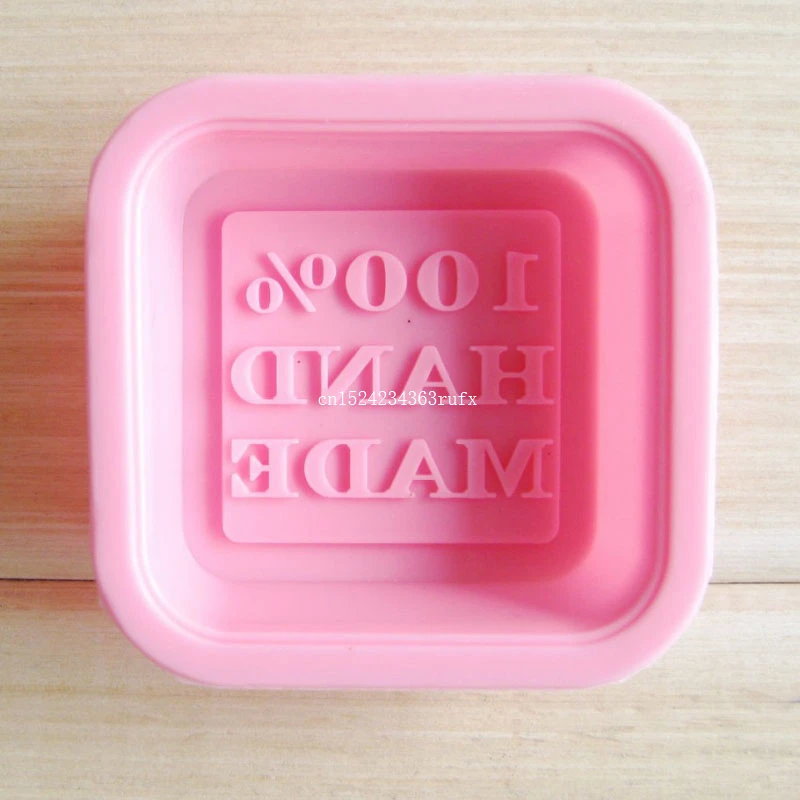 300pcs Mold Soap 3D Square Shape Design Hand Made DIY Silicone Mold Fondant Cake Decorating Tools Soap Make