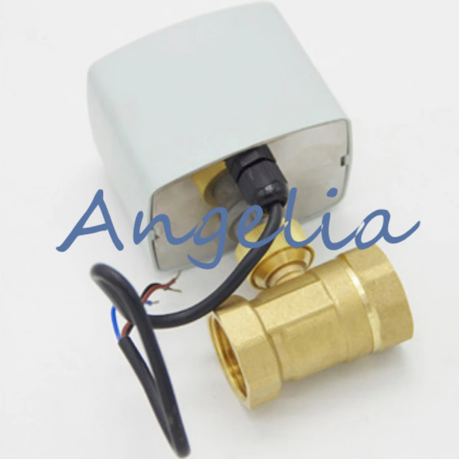 

AC220V DN40 G11/2" BSP Brass 2 Way Three Wires One Control Motorized Ball Valve Electrical Actuator Valve