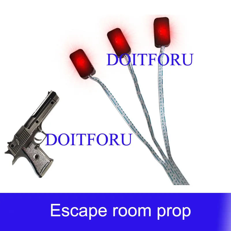 

Escape room prop Three light sensors prop shooting the laser in the same time to unlock chamber room puzzle