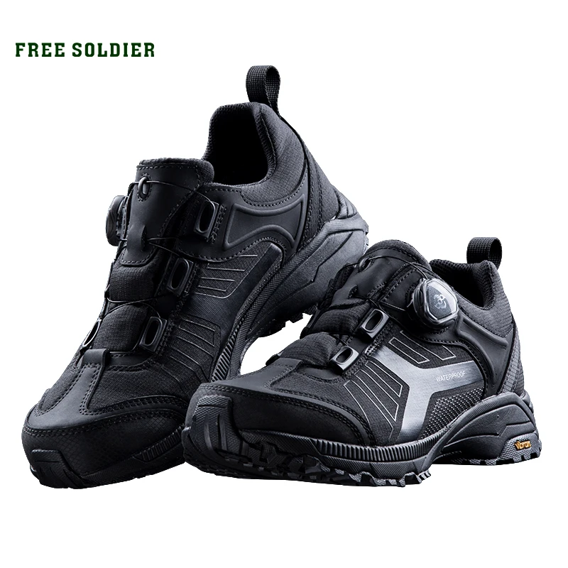 Free Soldier Black Panther Low Army Fan Tactical Boots Male Outdoor Non-slip Waterproof Breathable Mountain Hiking Shoes