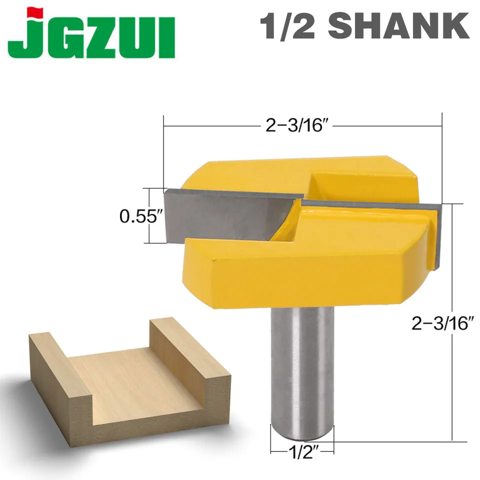 Cleaning Bottom Router Bits with 1/2 Shank,2-3/16 Cutting Diameter for Surface Planing Router Bit