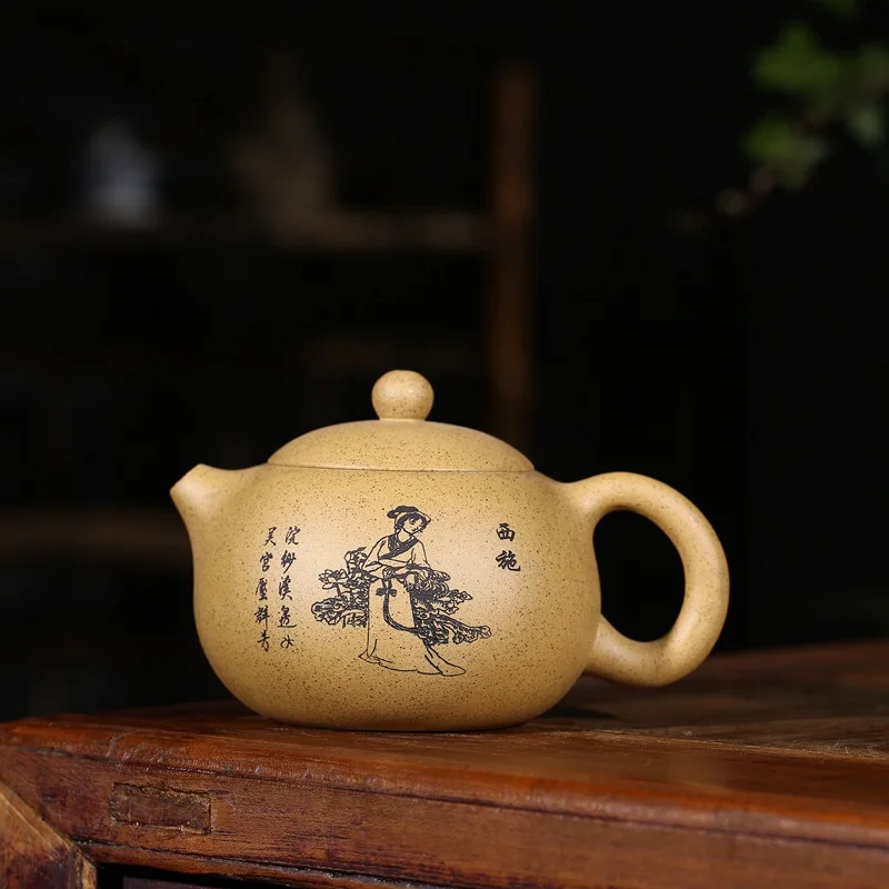 420ml Big Teapot Beauty Xi Shi Tea  Pot Sesame Section Mud Beautiful And Easy Teapot