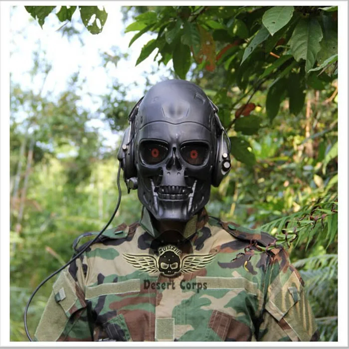 Halloween New Terminator mask Full Face Airsoft Mask Survival CS Wargame Field game Cosplay Terminator Movie Military Army mask