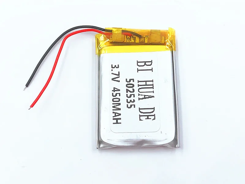 1/2/4Pcs 3.7V lithium polymer battery 502535 450mAh MP3 MP4 MP5 GPS Bluetooth 5*25*35mm battery small stereo Digital Product