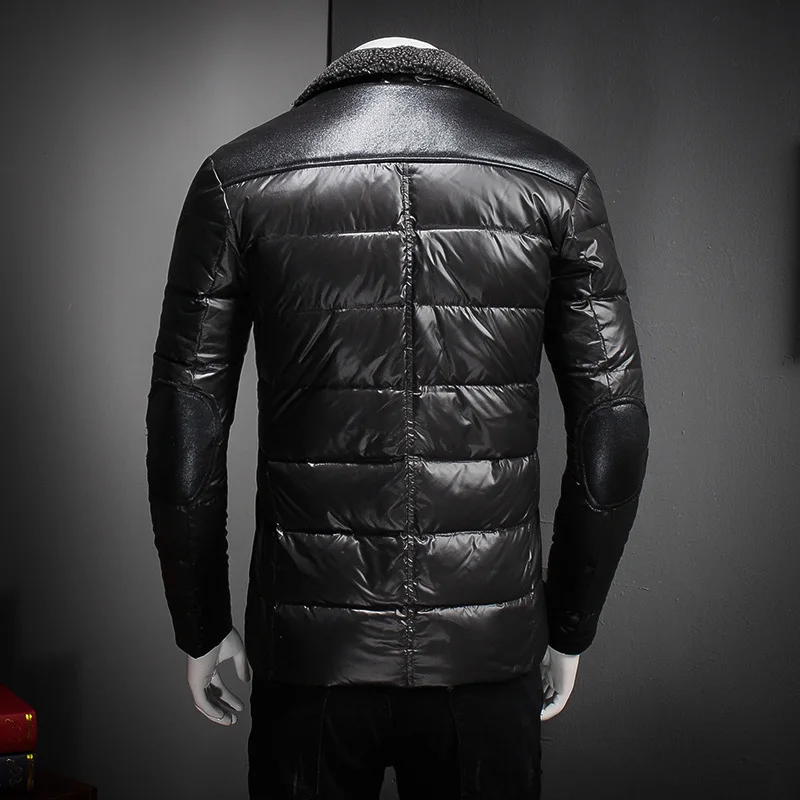 KOLMAKOV dos homens Novos Para Baixo Casacos Parkas 90% de Pato Branco Para Baixo Casacos de Inverno Dos Homens Negros Homme Jaquetas Masculina de