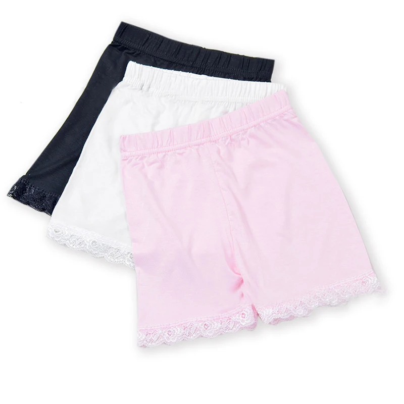 3-10Y Kids Girls Modal Cotton Boyshort Panties Lacy Children Soft Panties Underwear Baby Girl Classic All-matches Lingerie