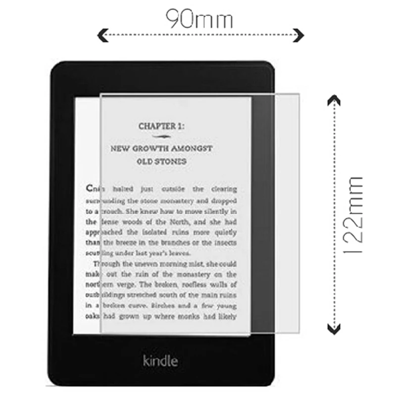 2 pz Protezione Dello Schermo di Vetro per 6 ''ereader ebook Tagus BQ cervantes Woxter Tb26-Nook Kobo Tolino per Sony Kindle 6''