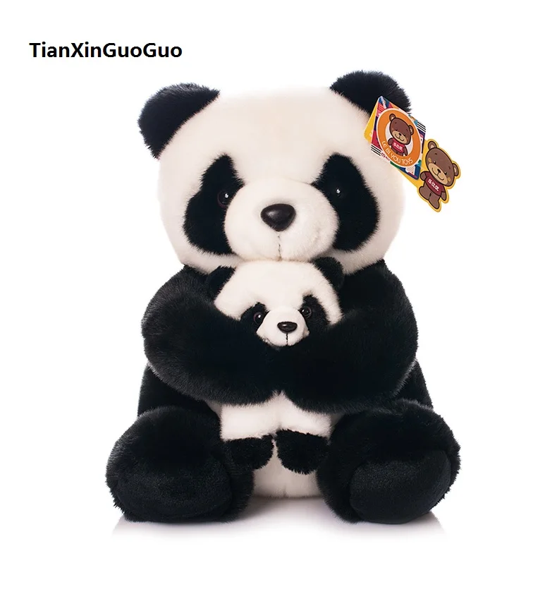 

high quality goods about 28cm lovely panda plush toy hug baby panda soft doll baby toy birthday gift s0323