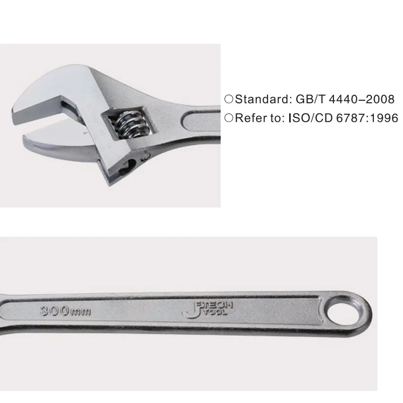 Jetech high quality adjustable wrench ferramentas manuas spanner tool different size herramientas household and industry tool