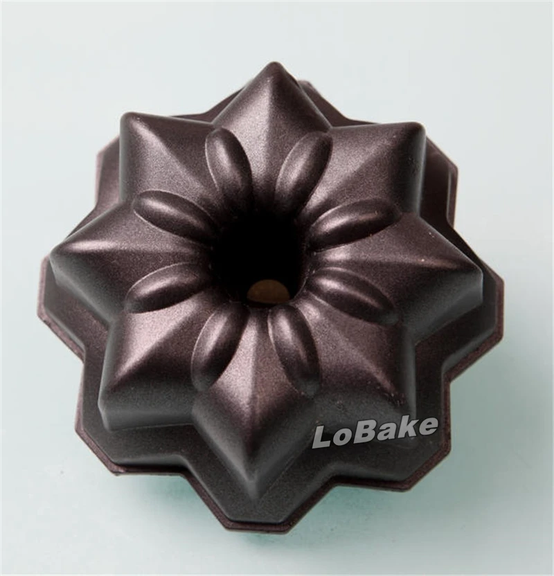 (2pcs/lot) High quality 4 inches octagon shape hard carbon steel nonstick hollow angel qinfeng cake mold bread toast bake moulds