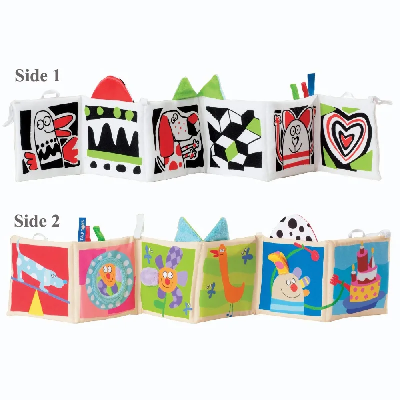 Baby Bed Bumper Double-sided Cloth Pram Book Reversible Colorful Baby Crib Clip-on Bumpers For Infant Bebe Stroller Accessories