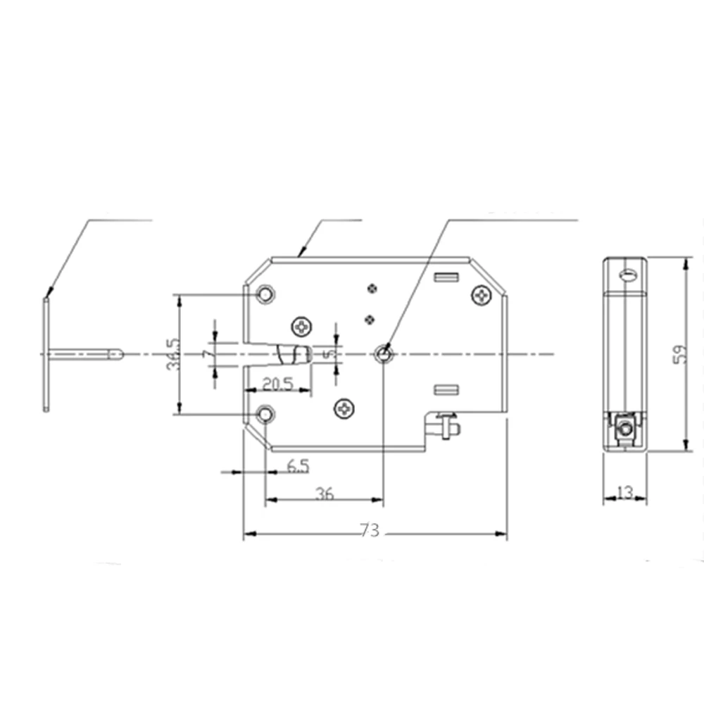 DC-12V elektrische Lock Picks latch Elektromagnetische Schloss für Elektronische Locker Smart Schrank Schloss mit prahler status erkennung