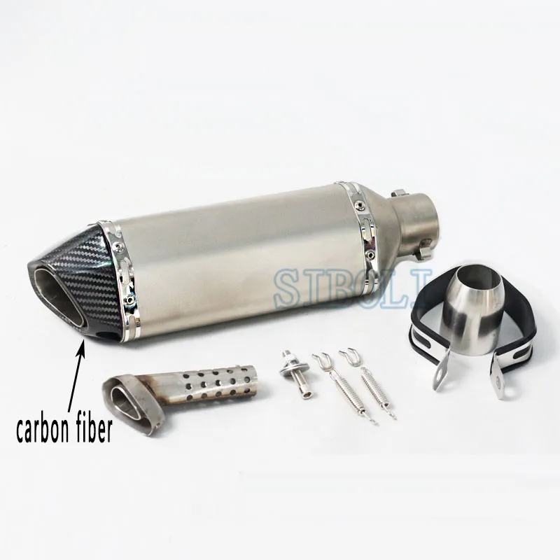 51MM Exhaust Motorcycle Universal Escape Muffler For benelli trk 502x ducati monster 696 ninja 400 aprilia rs 125 crf 230