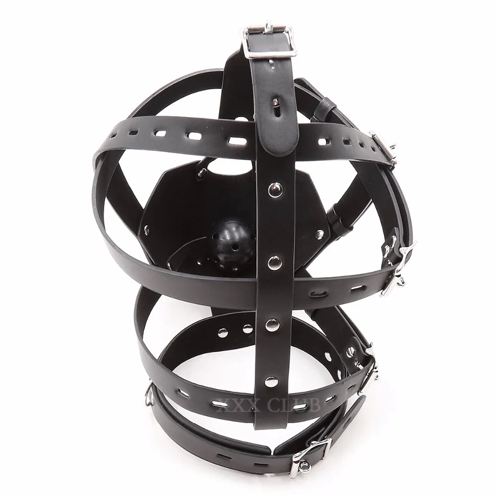 Thierry PU Leather Head Harness with Ball Gag,Sex Toys Strict Leather  Muzzle for Adult Games Sex Roleplay - AliExpress 66