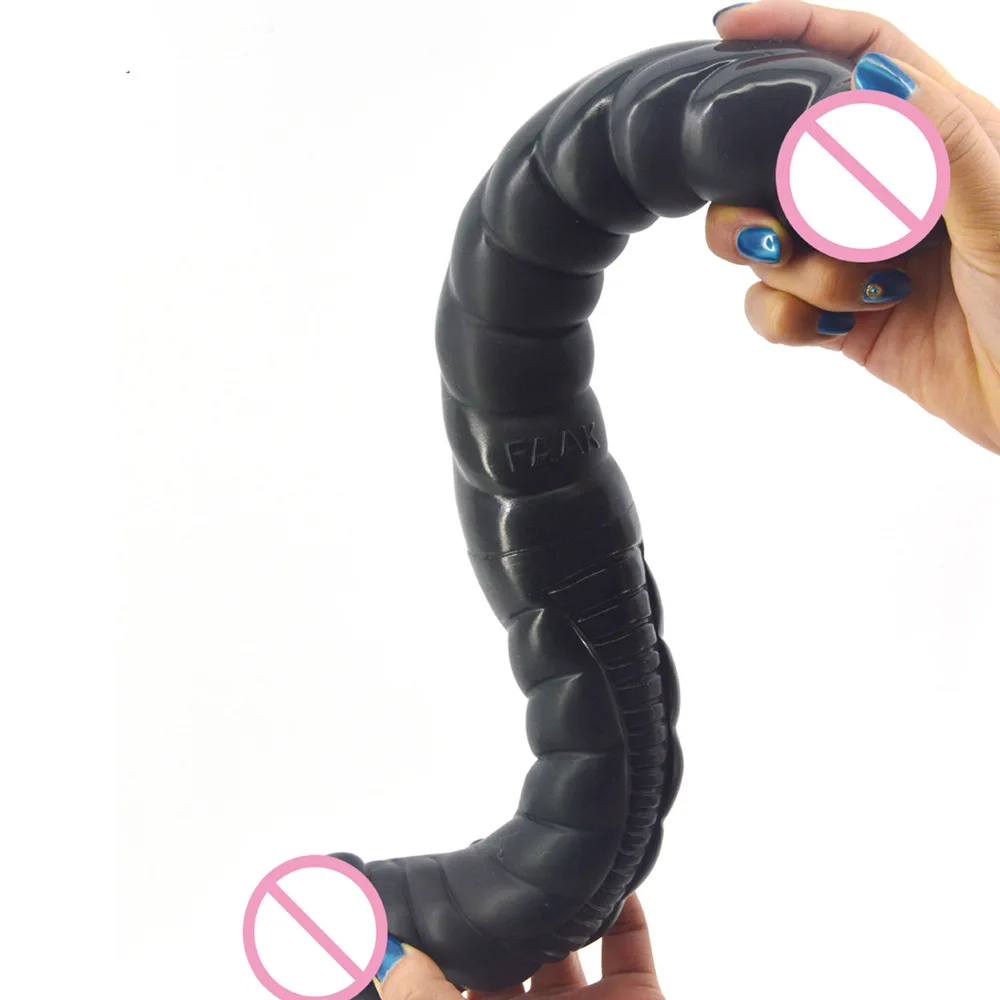 QKKQ Double Dildo 16.5 Inches Long Dildo Realistic Penis For Lesbian Flirting Masturbation Stimulate Vaginal Sex Toys For Women