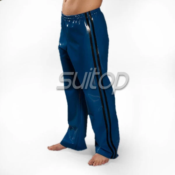 latex army unifrom pants latex jean men