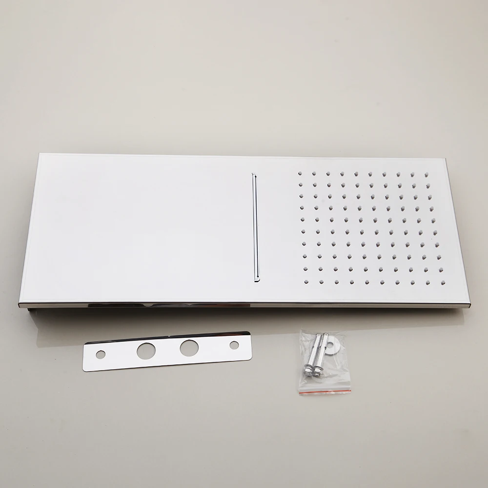 Imagem -02 - Kemaidi-chuveiro do Banheiro Rainfall Square Aço Inoxidável Wall Mount Overhead 8