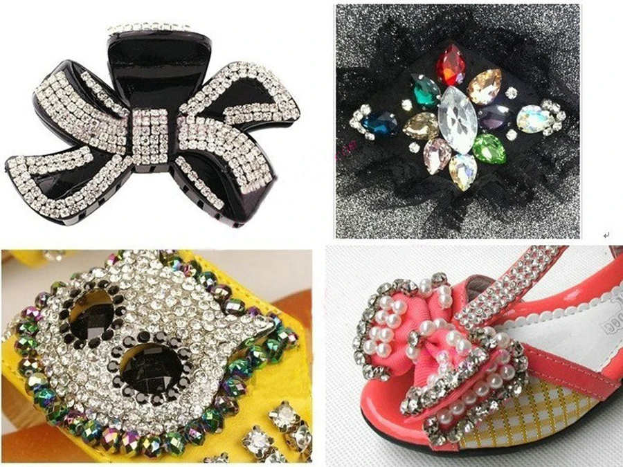 4mm-8mm Shiny Sparkle Crystal Strass zum Aufnähen von Strasssteinen für Kleidung, Kleid, Handtasche, 3D-Näh-Strasssteine, Dekoration, DIY – Detail 14