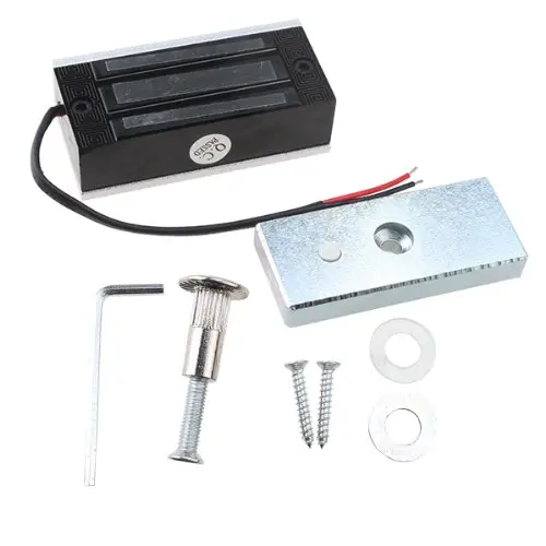 RFID Gate Door Access Control system Kit With 60kg 130LBs Electric Magnetic lock with button 10 key tags 125khz