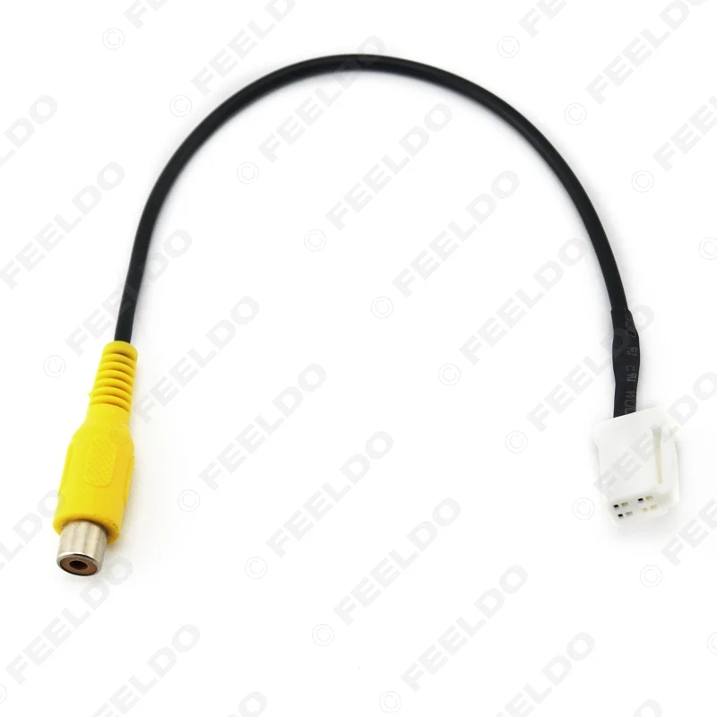 FEELDO Car Reverse Camera RCA Video Wire Cable Plug Adapter For Toyota Camry Panasonic DVD w/Navigation#ct-1327