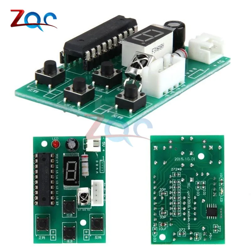 DC 4 -6V Stepper Motor Driver Controller Integrated Board 2 Phase Adjustable Speed Motor Driver Module with Remote Control