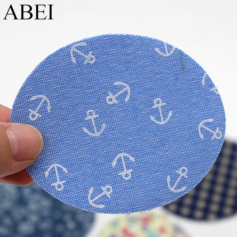 10pcs/lot mix 5 styles Printed Appliqued Repair Elbow Knee For Clothing Accessories DIY Patchwork Fabric Stickers Accessories