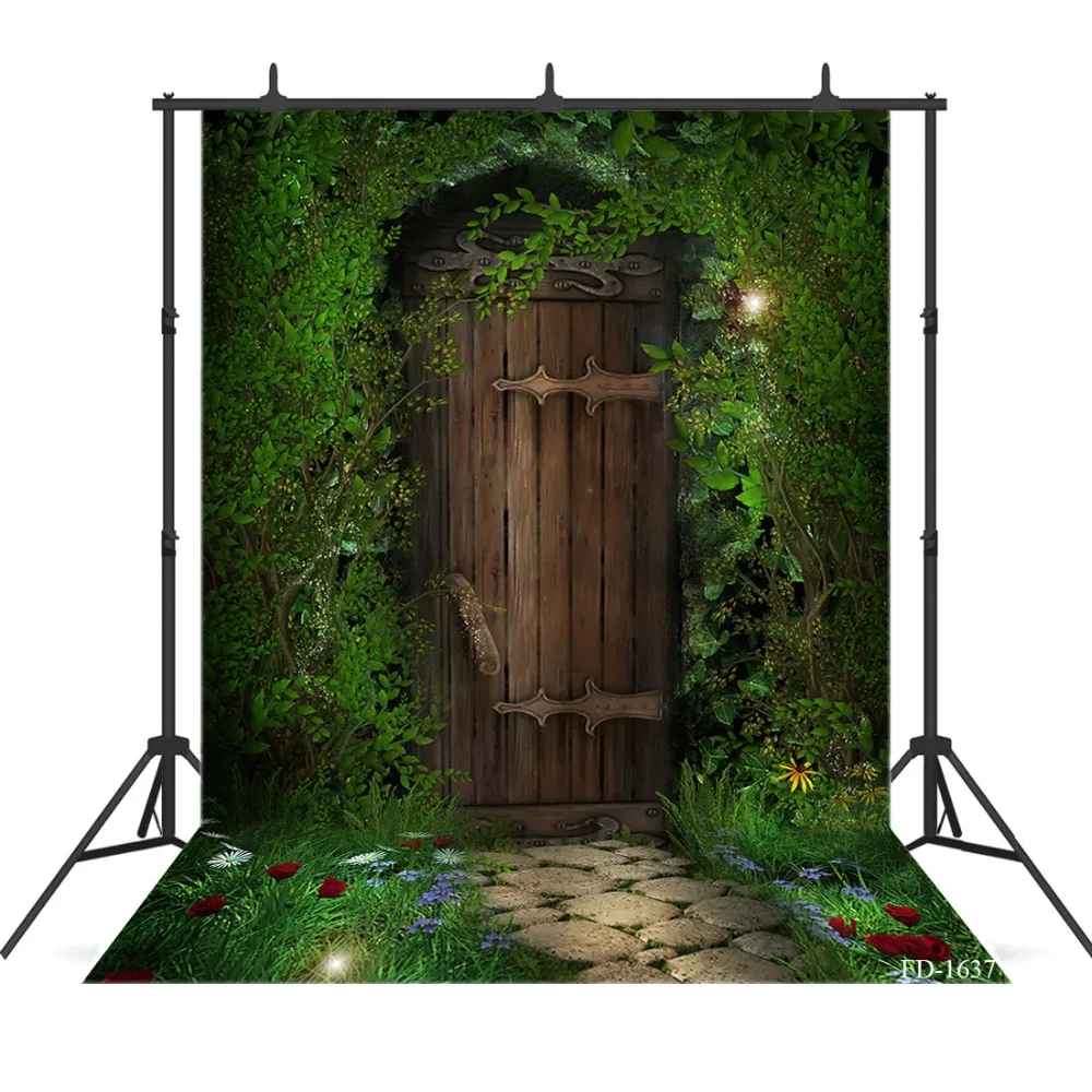 Portrait Door Photography Background For Photograph Accessories Child Baby Vinyl Cloth Printed Photo Backdrops Photophone