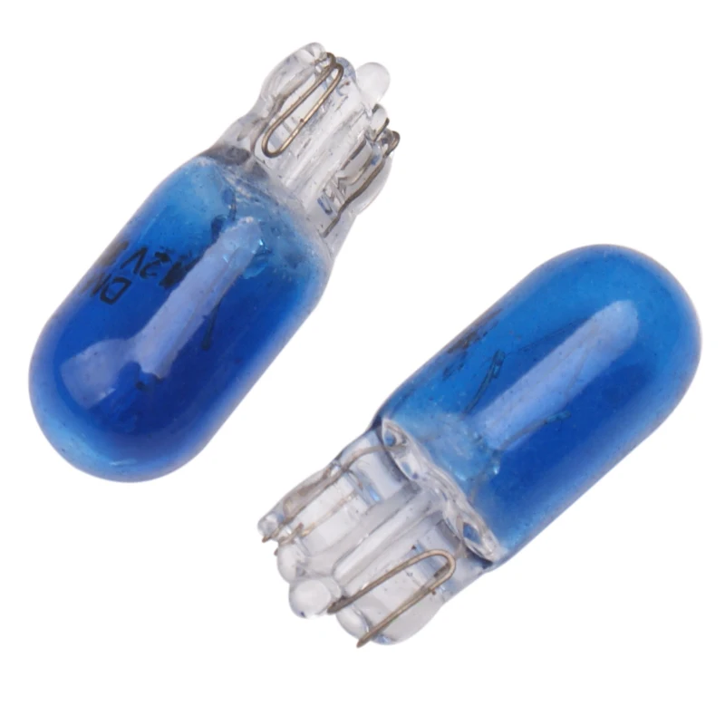 10/20 pcs car t10 halogen w5w 194 158 wedges 12v 5w xexon lamp warm white amber instrument light reading light clearance lamp
