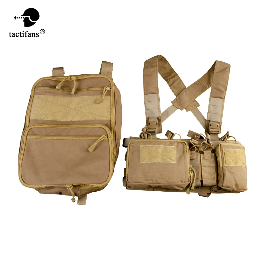 

Tactical Flatpack D3 Plus Backpack Bag Hydration Chest Rig Vest AK M4 Pistol Magazine Pouch Insert With Gift Hiking Gloves