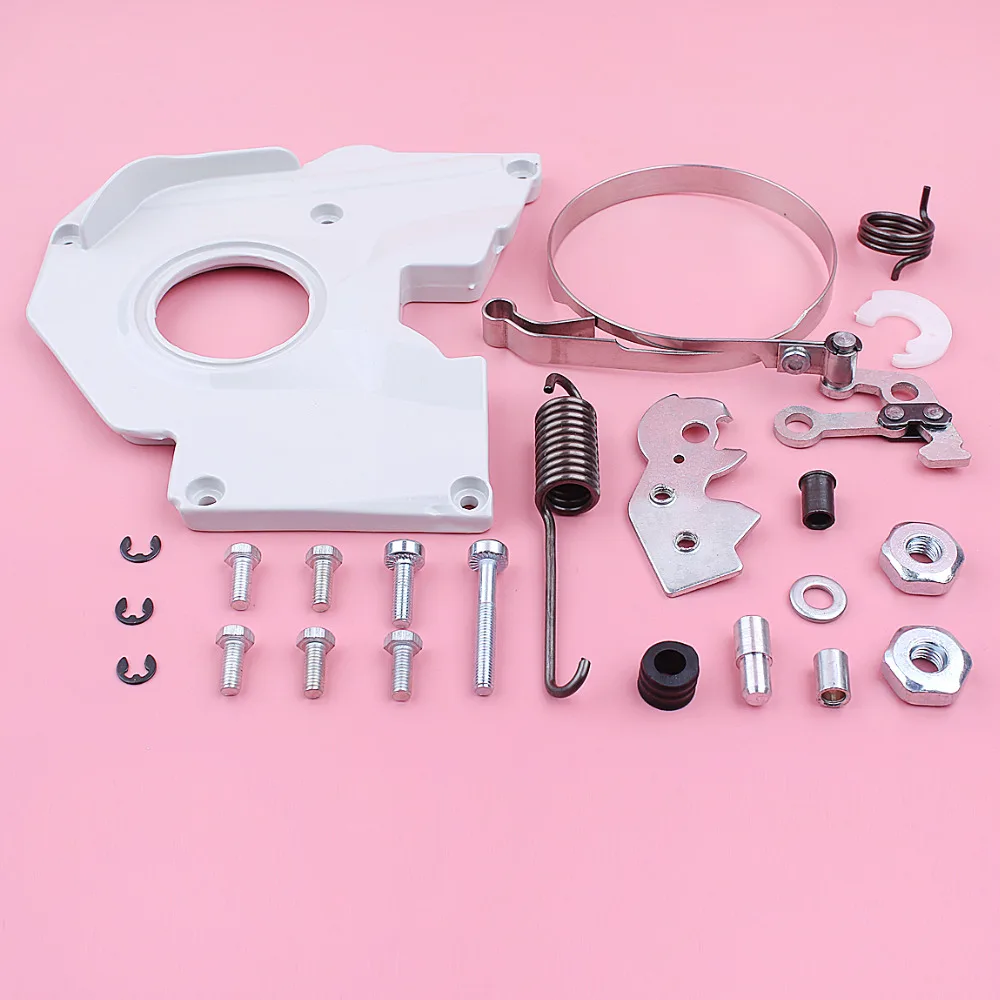 Kit de reparación de tuercas de barra de banda de cubierta de freno de cadena para Stihl 038 AV MS380 pieza de herramienta de repuesto de motosierra 1119 021 1102
