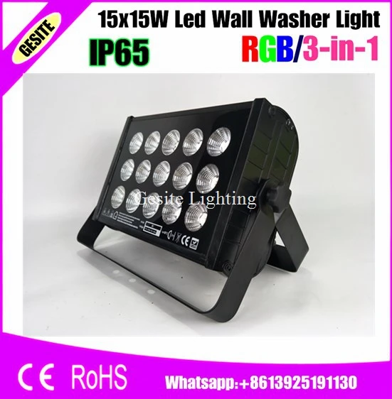 4pcs/lot 15x15W Tricolor High Power Flood Light Outdoor Flood Light