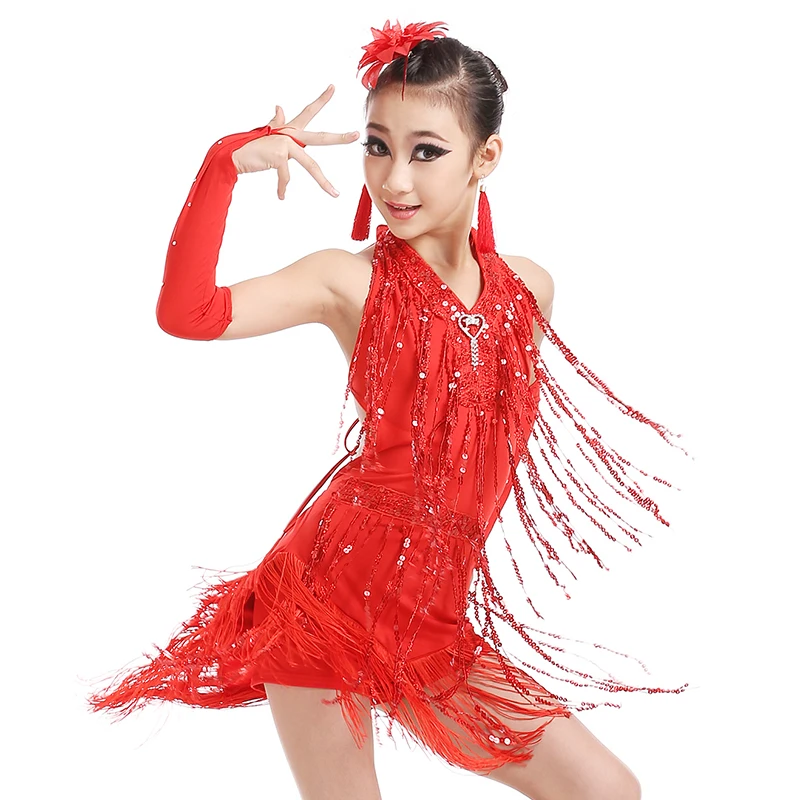 Hot Sale Child Kids Girls Dance Clothes Latin Dance Dress Dance Clothes Dance Costumes New summer style lovely fluffy soft tulle