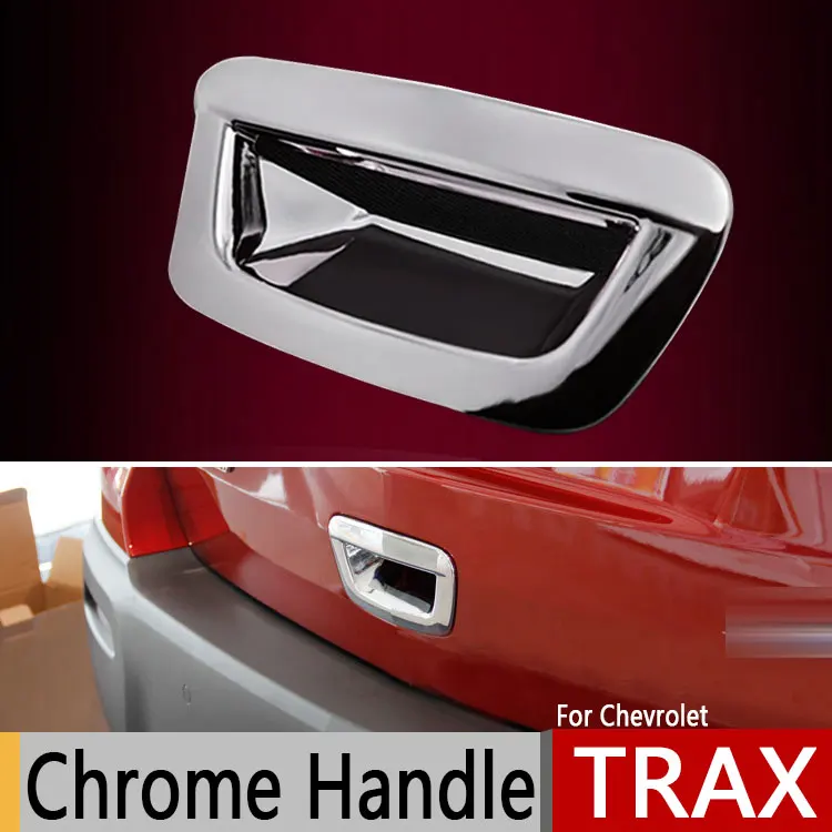 

For Chevrolet TRAX Opel Mokka Chrome Trunk Handle Covers for Buick Encore Car Accessories Stickers Car Styling Holden Vauxhall