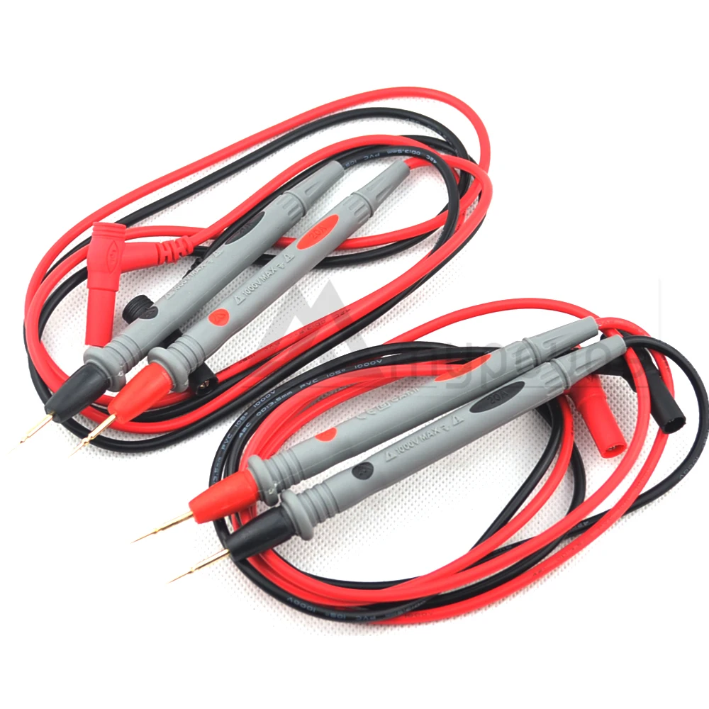 2 pair 4pcs /1000V 20A Universal probe 42 cooper wires Test Lead Wire Probe Cable for Multimeter free shipping