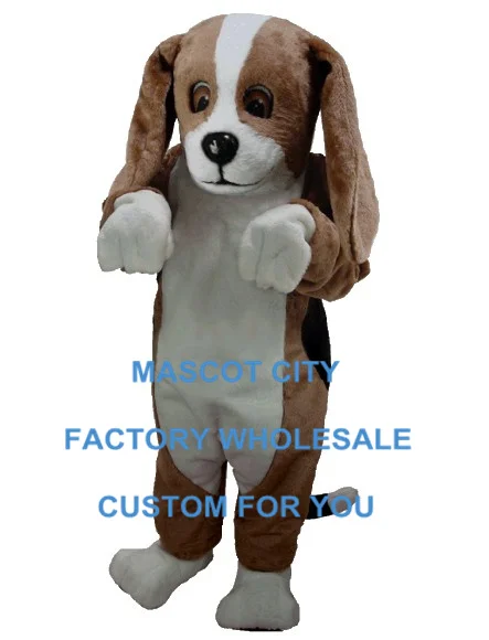 

Hot Sale Basset Hound Mascot Costume Advertising Stage Props Mascotte Outfit Suit Fancy Dress Party Cosply Carnival SW742