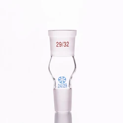 FAPE Borosilicate Glass Joint, Female 29/32, Male 24/29, Glass reducing Adapter, B type connector, Borosilicate glass