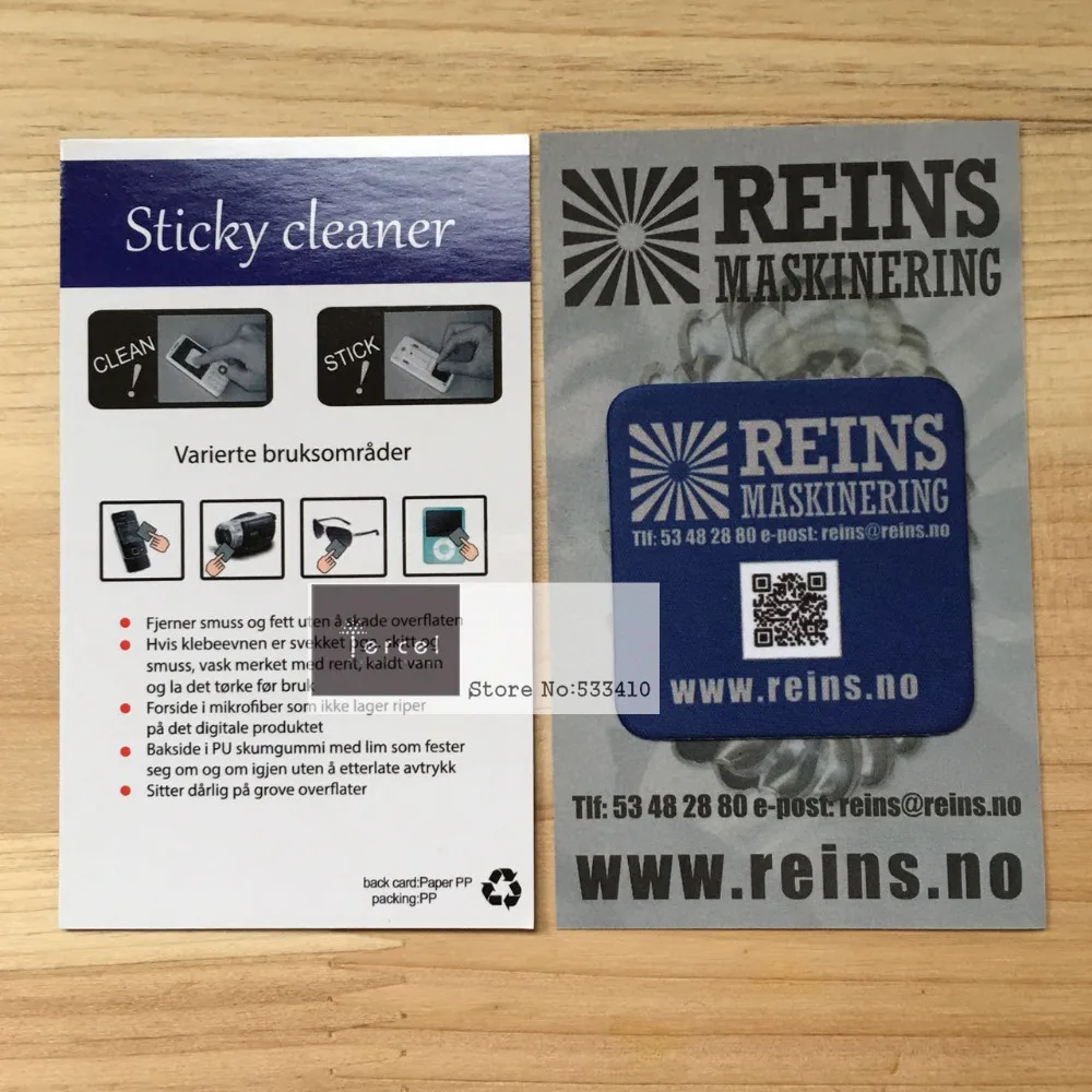 1000pcs 4x3cm sticky mobile phone screen cleaner of customized logo +fast Fedex Express free shipping