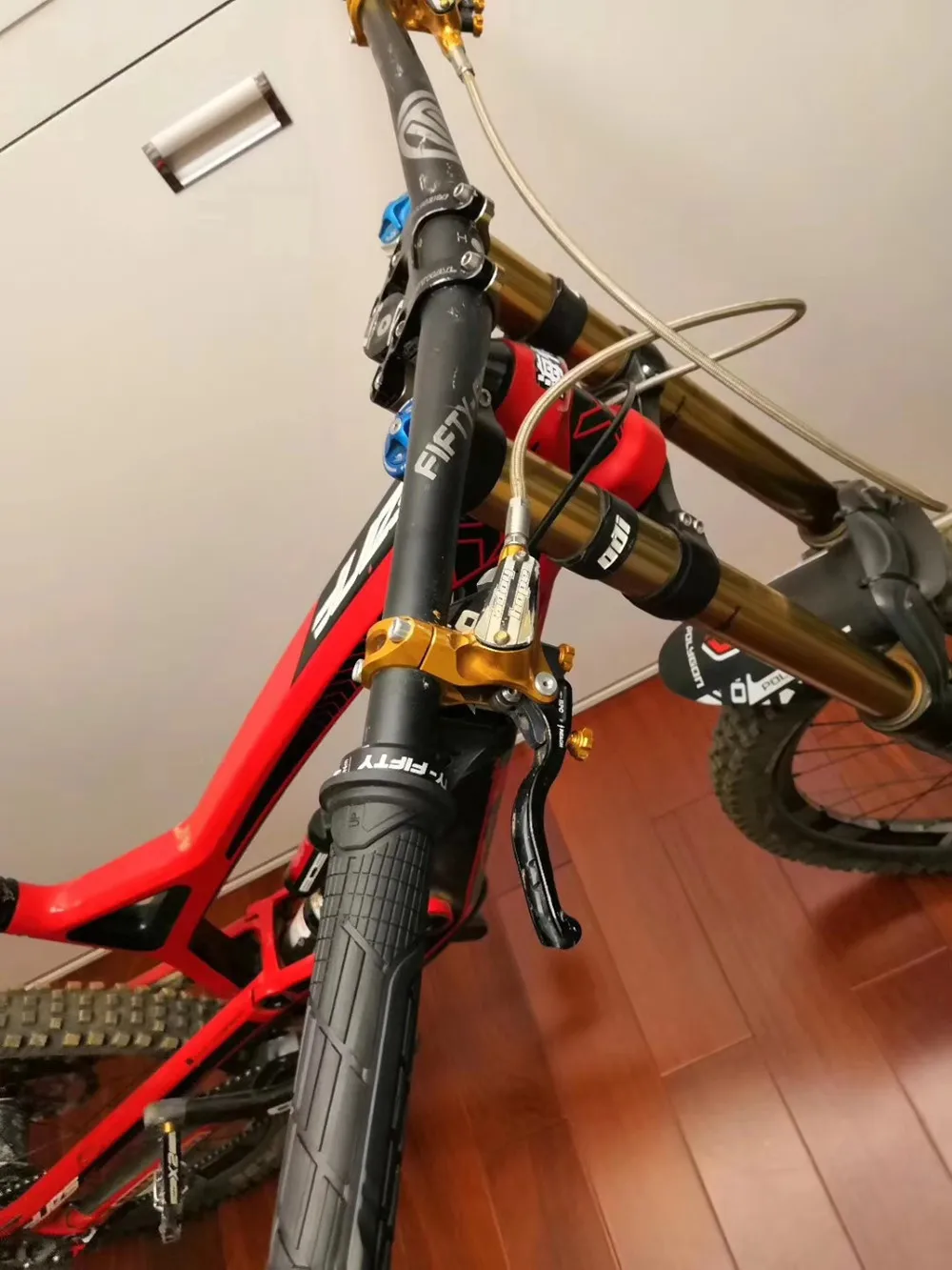 FIFTY-FIFTY MTB Fahrrad Griffe Anti-Skid Gummi Verbindung Bike Lenker Griffe Lock-on Mountainbike Griff bar Griffe – Detail 7