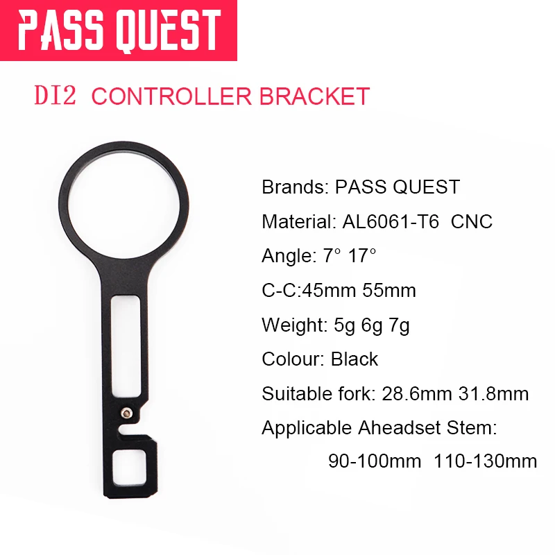 DI2 controller bracket 7/17 degree 28.6/31.8mm fork tube useable light weight suit for 90-130mm stems free shipping