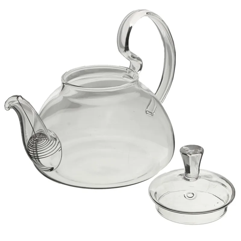 Arshen Borosilicate Glass 260ml Teapot Cambered Hyaline Coffee Tea Set Puer Kettle Flowers Kongfu TeaPot Infuser Home Tea Set