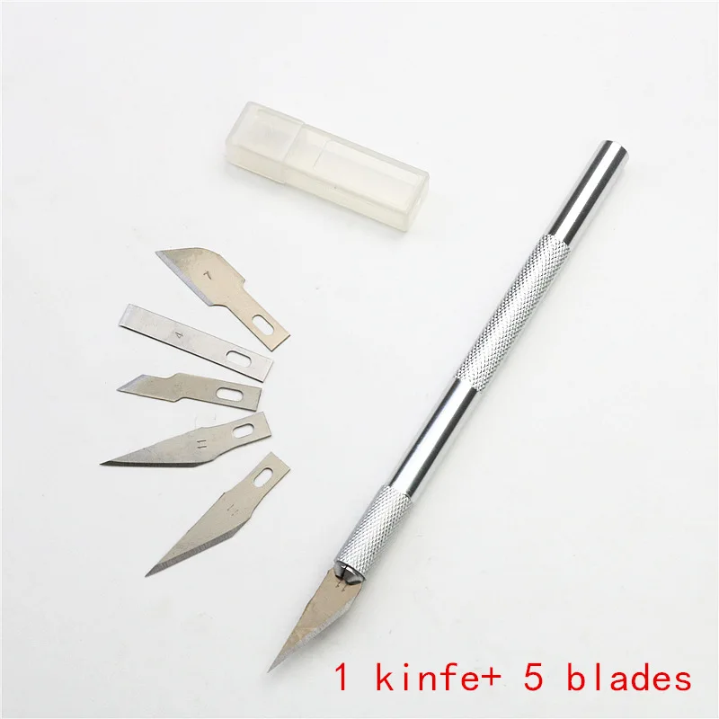 Carving knife or 5PC Blades Wood Carving Tools Fruit Craft Sculpture Engraving utility Knife  DIY Cutting stationery Tool