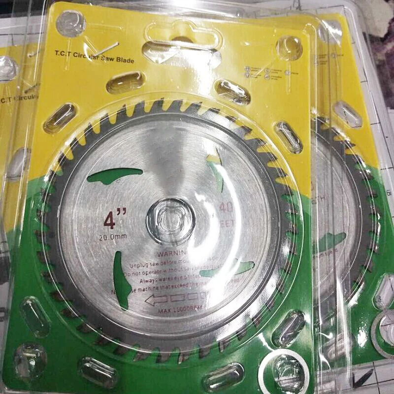 TCT 원형 톱날 휠 디스크 커터, 목재 조각 디스크용 금속 플라스틱, 115mm, 110mm, 40T, 11000rpm, 1 개