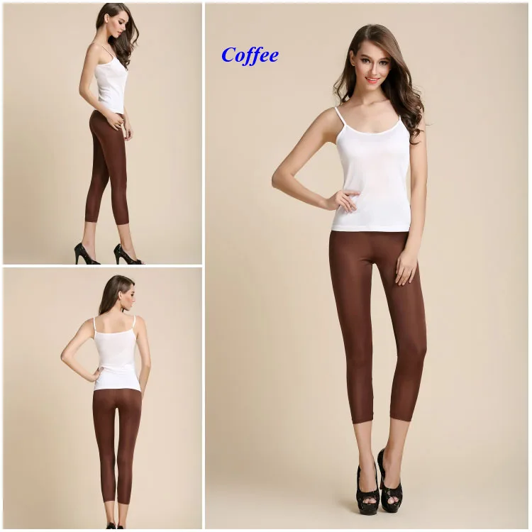 Double-faced pure silk knitted leggings,100% silk knitted nine pants,100% natural silk legging,with gift mask